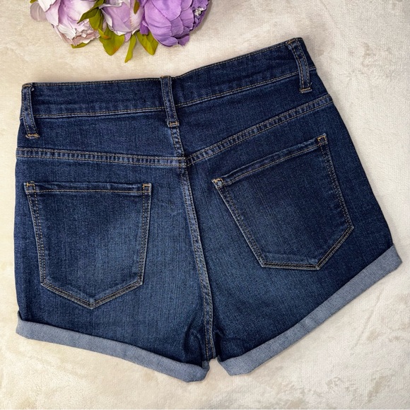 Forever 21 High Waisted Cuffed Jean Shorts - Picture 6 of 12